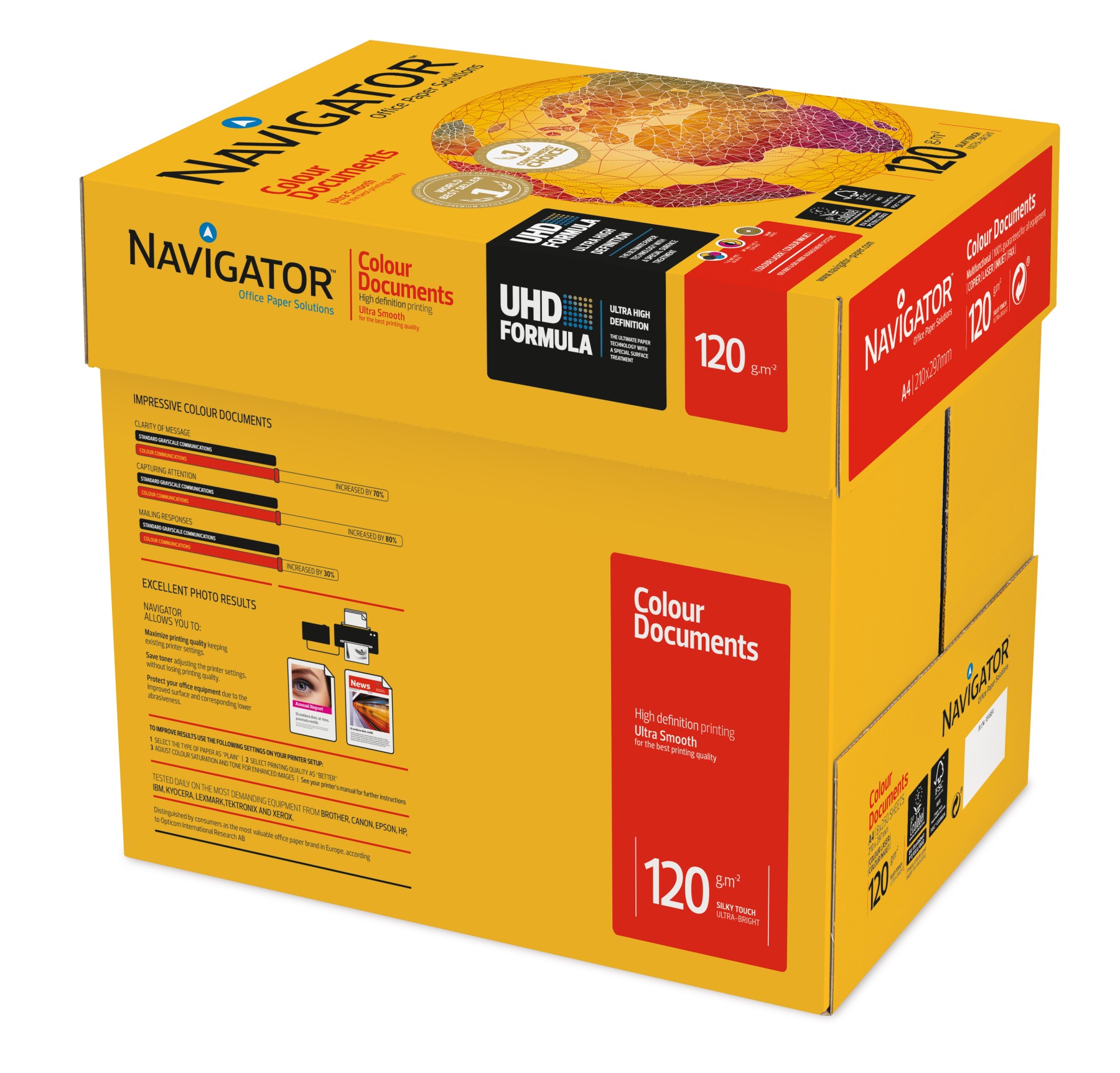 Navigator Colour Documents A4 Paper 120gsm (2000 Pack) 
